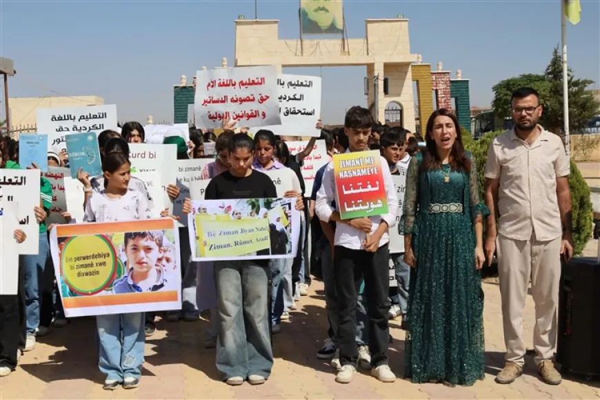 Manifestaciones en las ciudades de Jazira exigen educación en el idioma kurdo