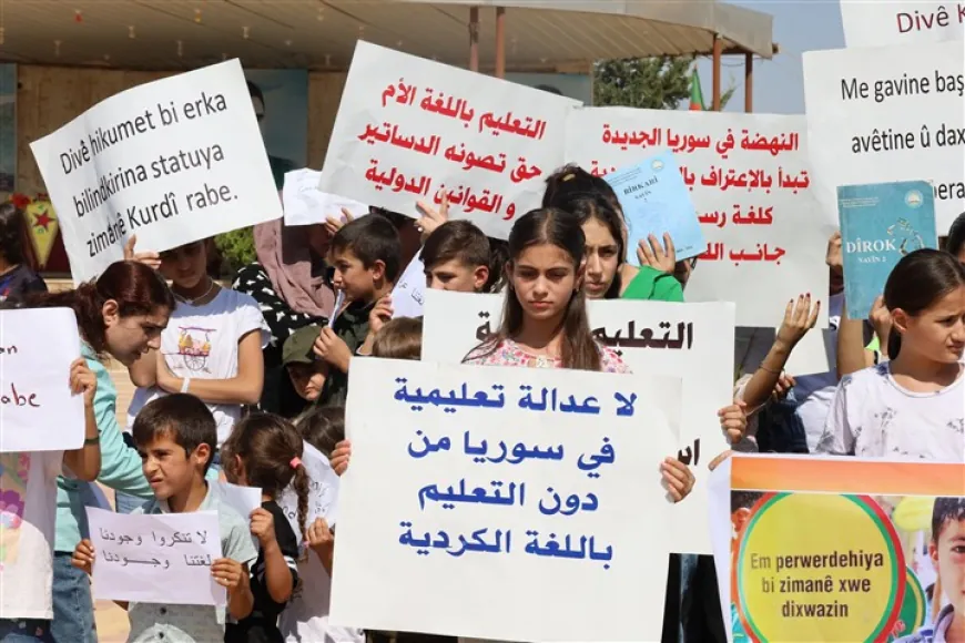 Manifestaciones en las ciudades de Jazira exigen educación en el idioma kurdo