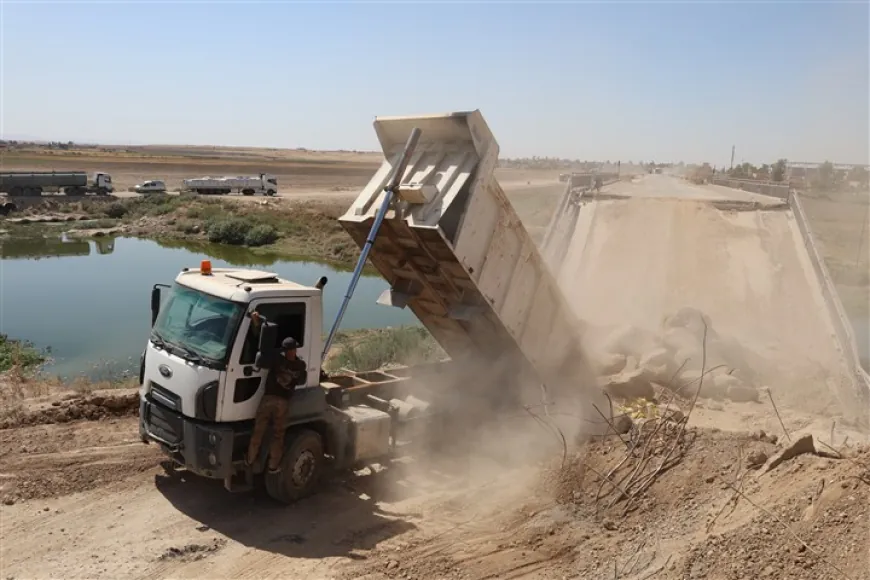 Comienzan los trabajos de reparación del puente de Xabûr
