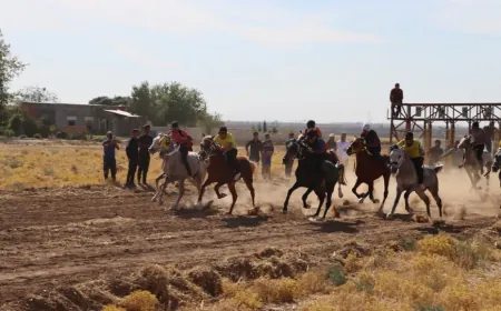 Girkê Legê acoge una competición de carreras de caballos