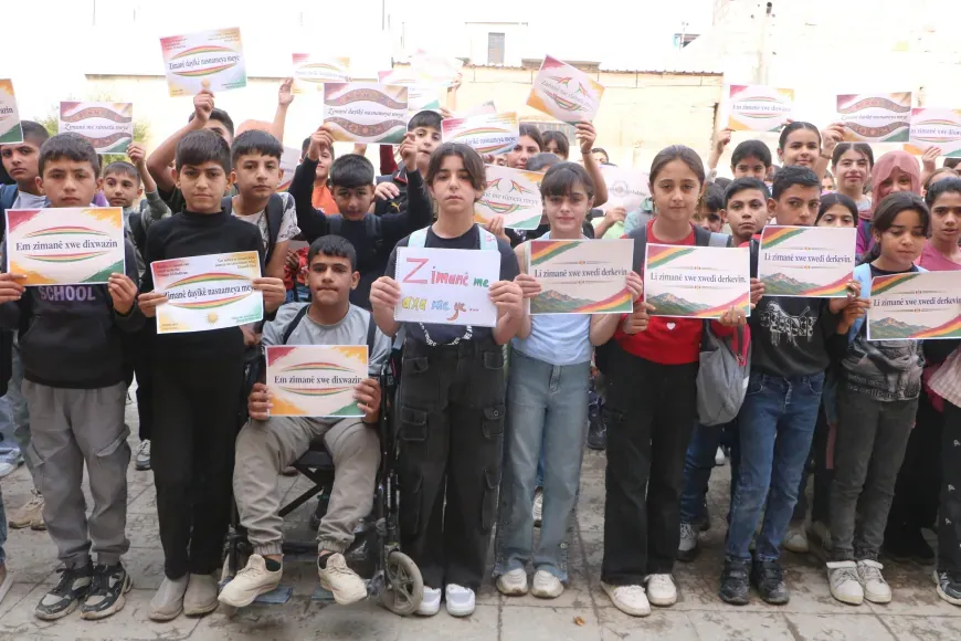 Estudiantes de Dirbasiyah exigen recibir educación en kurdo