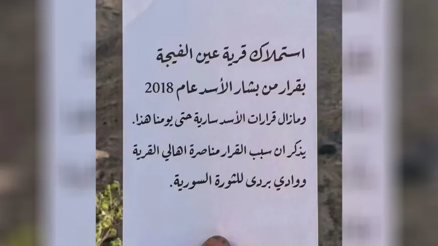 Los dueños de propiedades de Ain al-Fijeh exigen la derogación de la ley de expropiación
