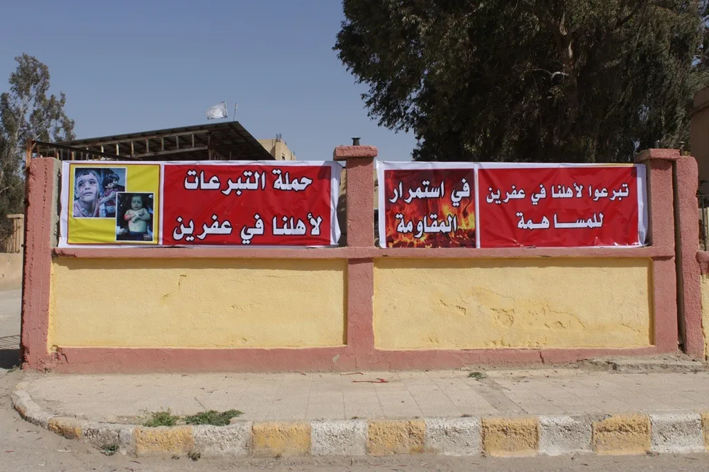 Li bejahiya Tebqayê jî ji bo Efrînê alîkarî tê komkirin