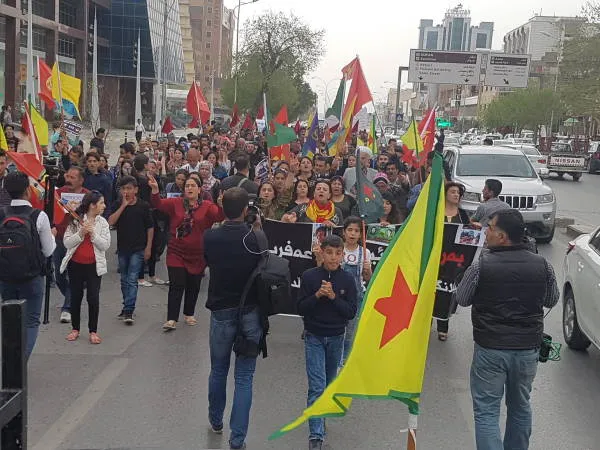 Bi hezaran gelê Silêmaniyê ji bo Efrînê rabûn ser piyan