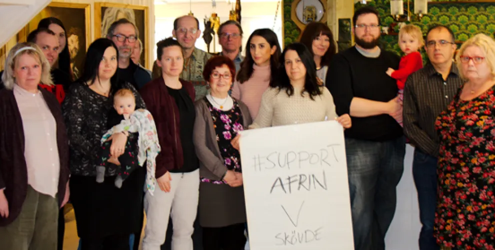 Partiya Çepgir a Skovde piştgirî da Efrînê 