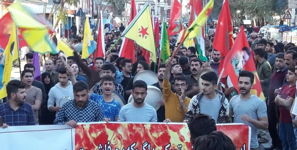Gelê Başûrê Kurdistanê dagirkeriya Tirk protesto kir