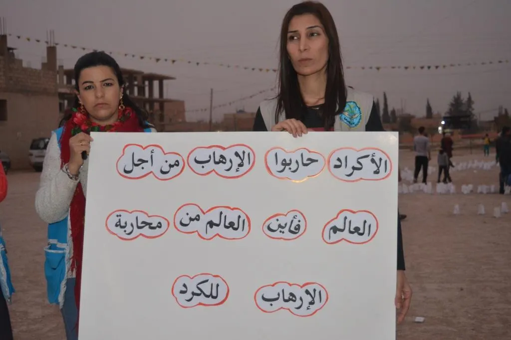 Gelê Hesekê şehîdên Newroza 2015ꞌan bi bîr anîn