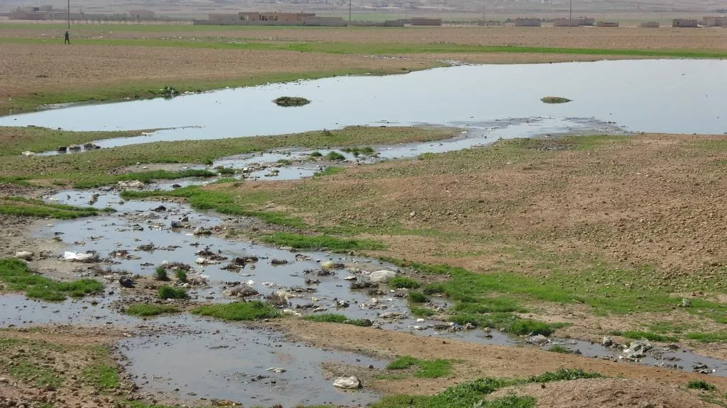 Welatî û koçber ji ber gola kenalizyonê gazinc dikin