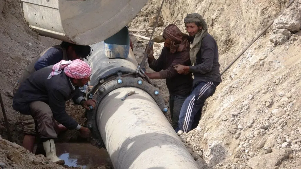 Ji bo vegera ava vexwarinê ya Reqayê xebat bi lez didome