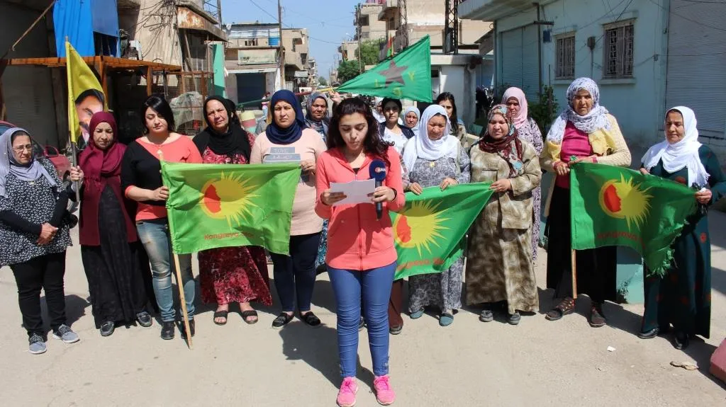 Li Qamişlo çalakiyên qonaxa duyemîn a Pêngava "Jin ji bo Efrînê rabin ser piyan" dest pê kirin