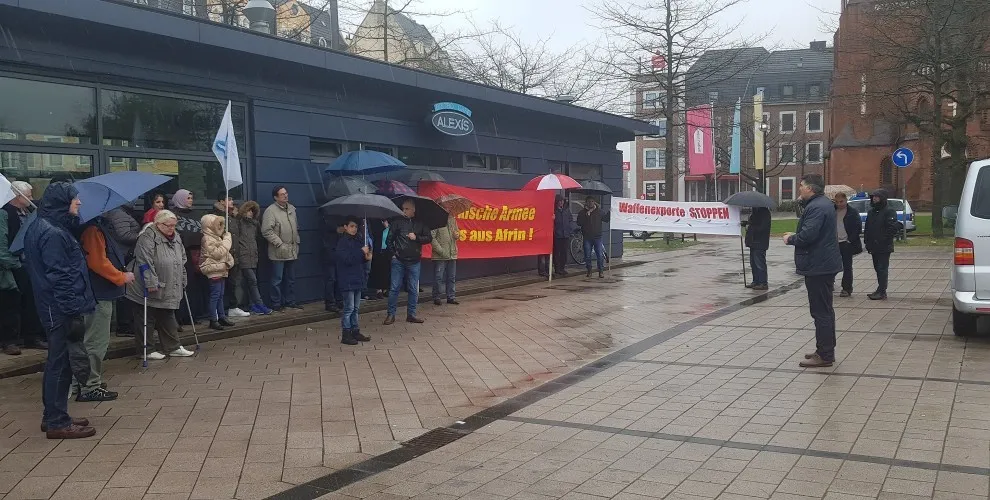 Kurdistaniyên Bremenhaven tecrîda li ser Ocalan protesto kir
