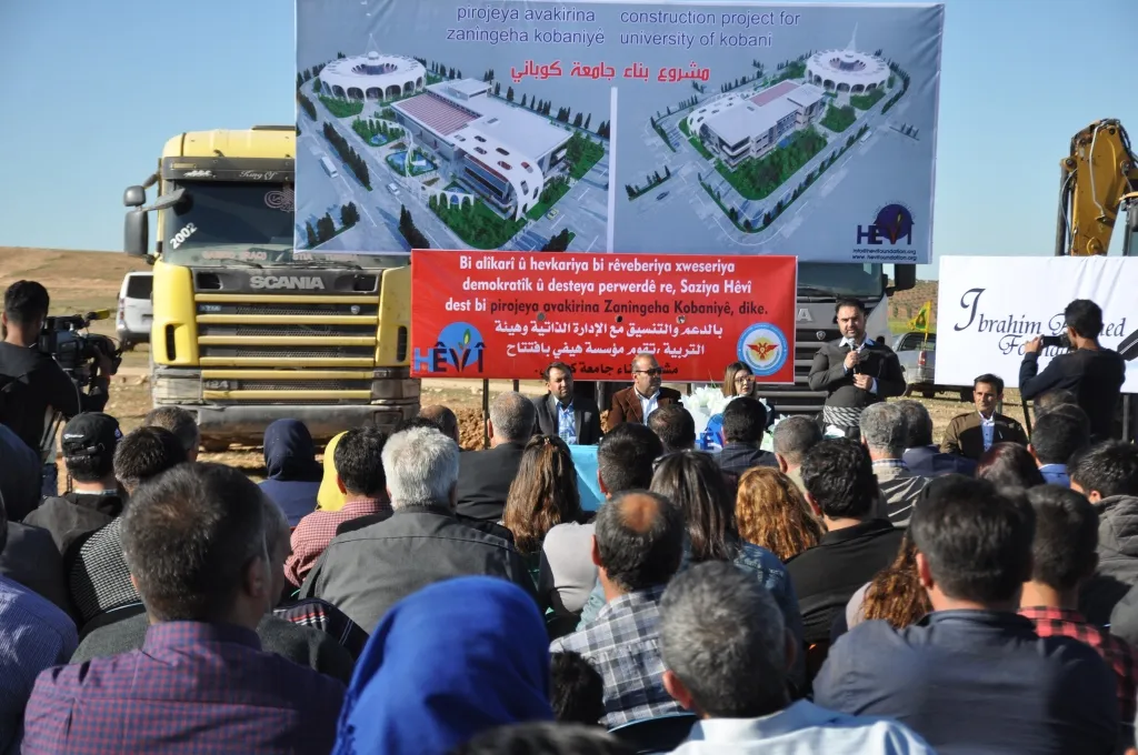Amadekariya avakirina zanîngeha Kobanê tê kirin