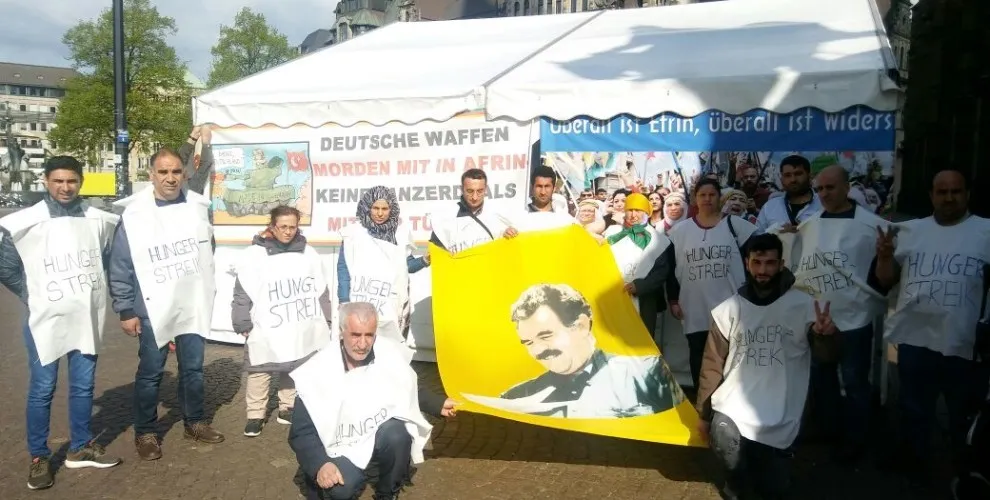 Kurdên Bremenê ji bo Ocalan daketin qadan