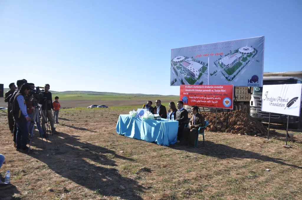 Amadekariya avakirina zanîngeha Kobanê tê kirin