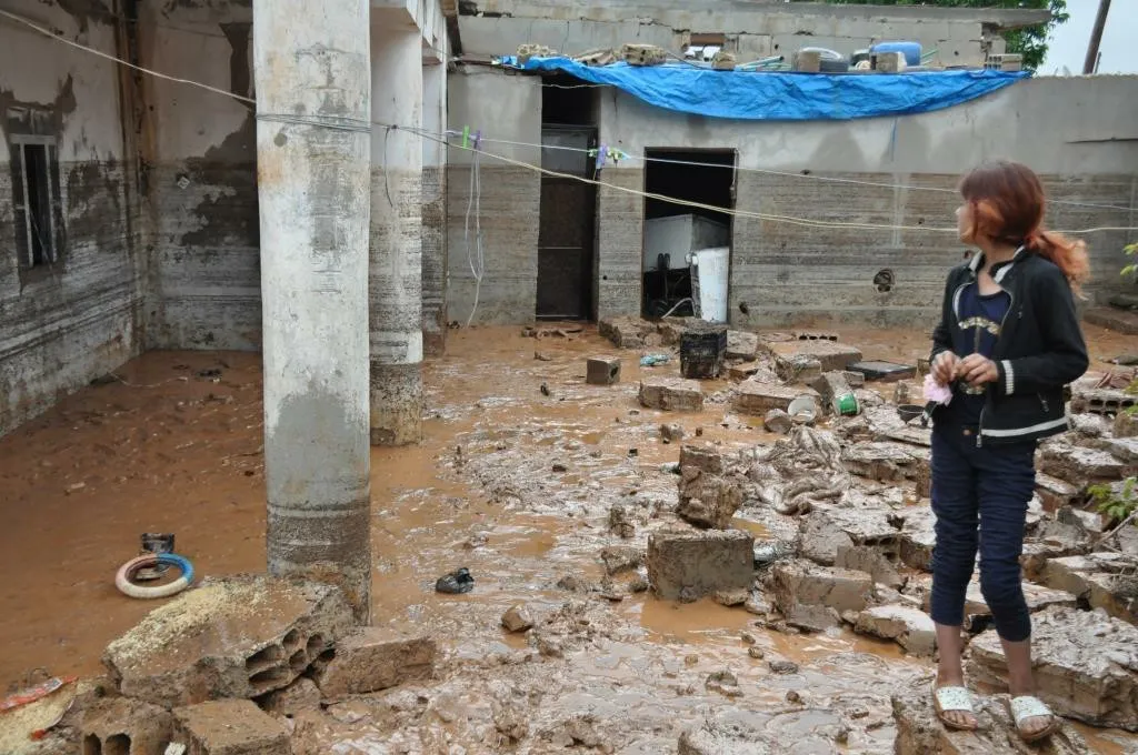 Li Kobanê ji ber lehiyê ziyanên mezin çêbûn