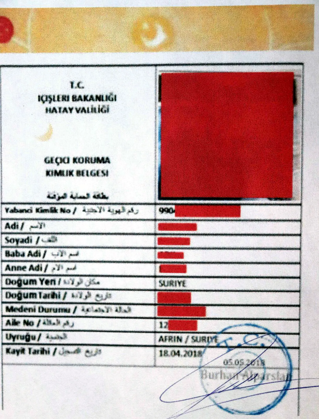 Artêşa Tirk ji bo hilbijartinan welatiyên Efrînê neçarî girtina nasnameyan dike