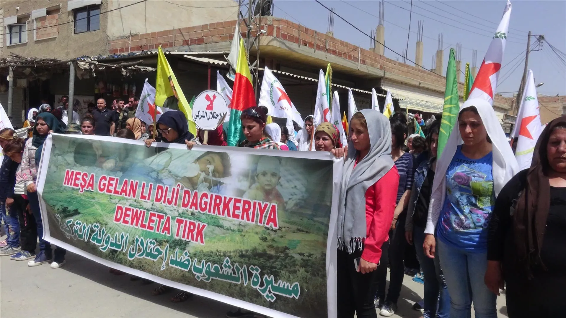 Li kantona Hesekê meşên 26'ê Gulanê hatin lidarxistin