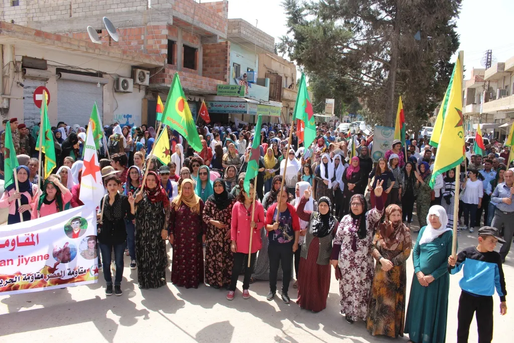 Li kantona Hesekê meşên 26'ê Gulanê hatin lidarxistin
