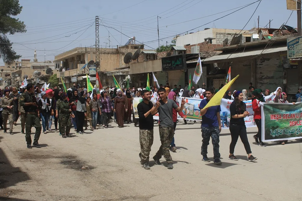 Li kantona Hesekê meşên 26'ê Gulanê hatin lidarxistin