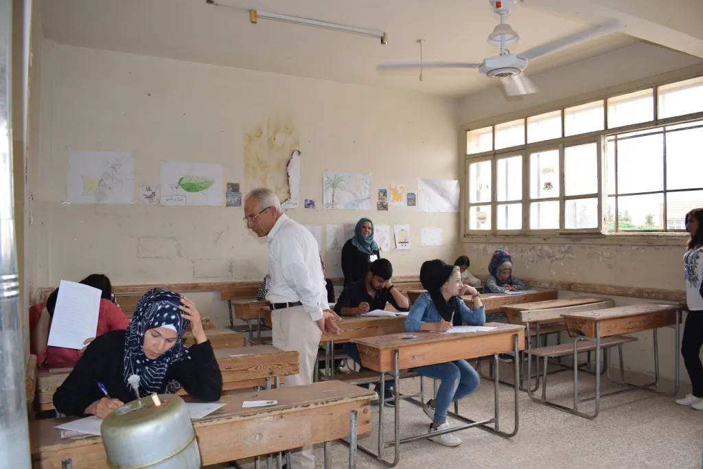 Xwendekarên Lîsê yên Girê Spî ketin ezmûnên dawiya salê