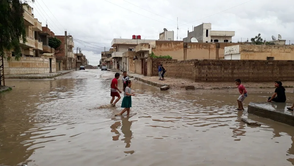 Li Hesekê û Girê Spî baraneke dijwar bariya 