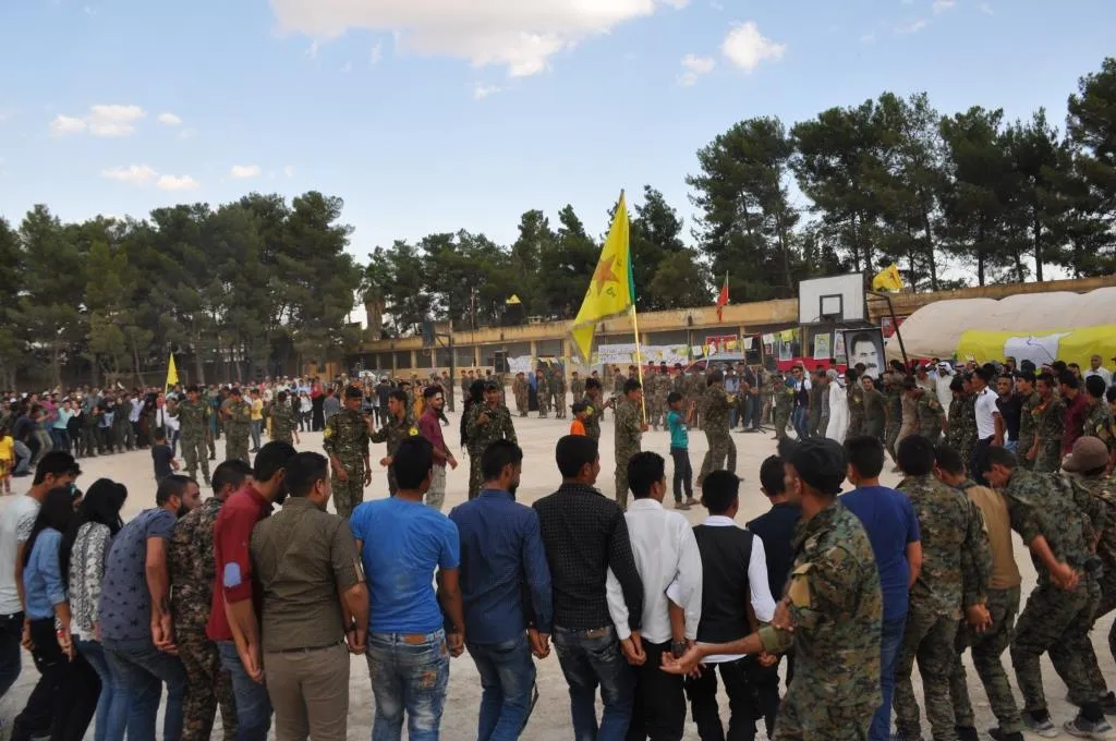Bi wêneyan.. Girê Spî şahiya salvegera rizgarkirinê lidar dixe