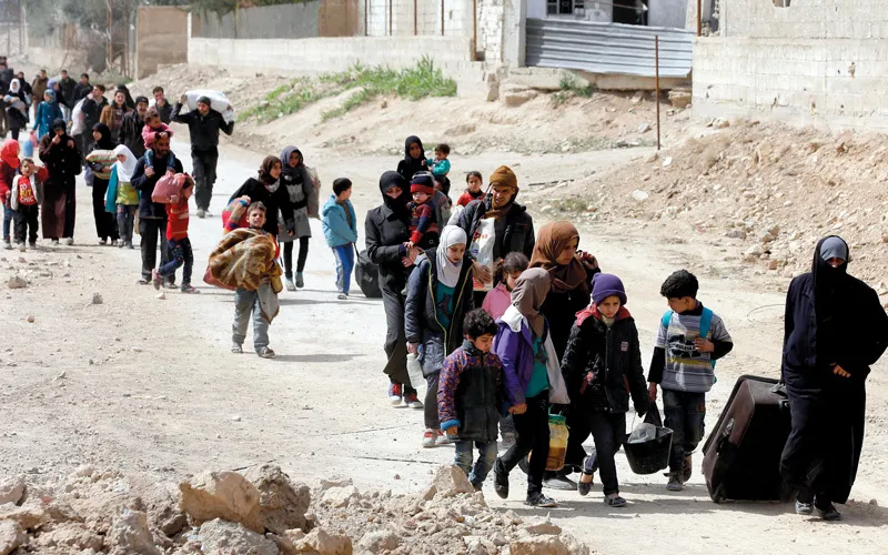 12 hezar sivîl ji başûrê Sûriyeyê koçber bûn