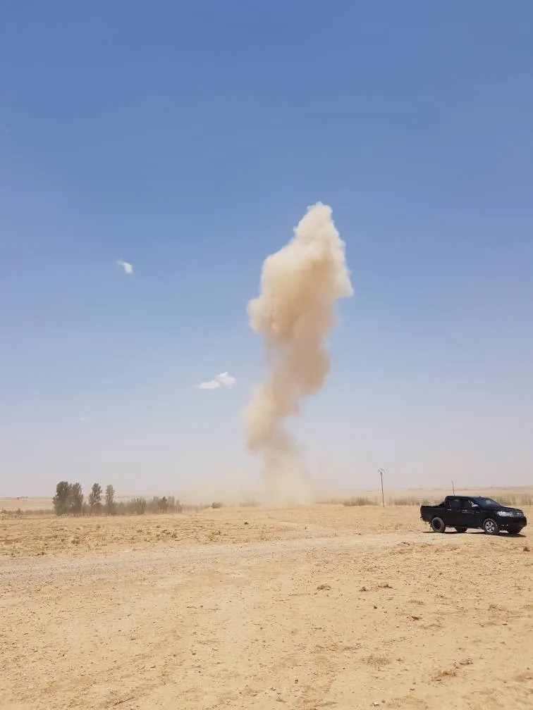 QSD'ê li Dişîşayê bi sedan mayîn rakirin