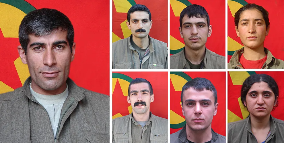 HPG’ê nasnameyên 7 şehîdên Bitlîs’ê eşker kir