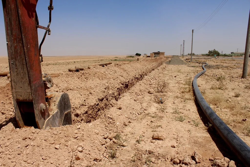 Li Tebqayê xebatên dabînkirina ava vexwarinê