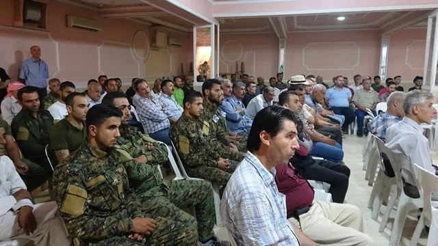 Gelê Tirbespiyê sersaxî ji malbata şehîd Kêrlos re xwest