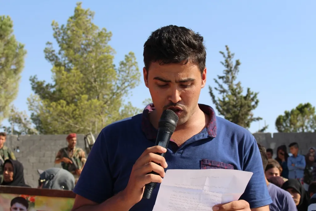 Şehîdê teqîna Minbicê bi merasîmeke heybet hate oxirkirin
