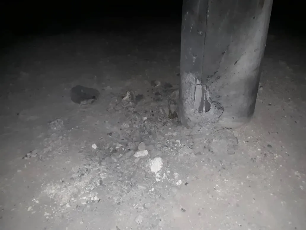 Li Minbicê bombeyek deng teqiya, ziyan tunene