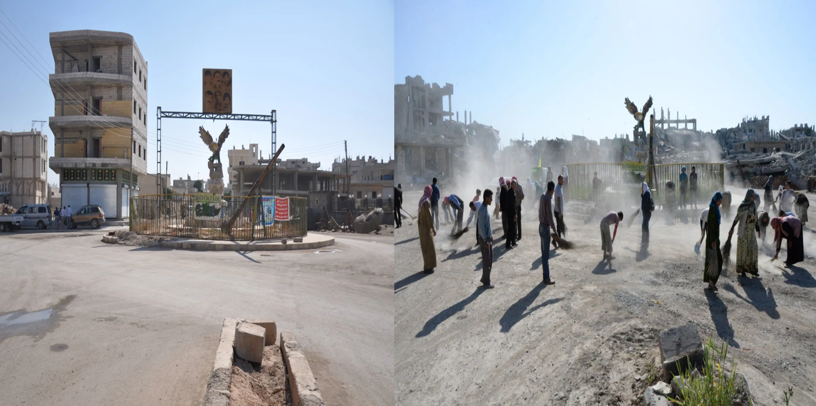 Li Kobanê bermahiyên şer kêm dibin