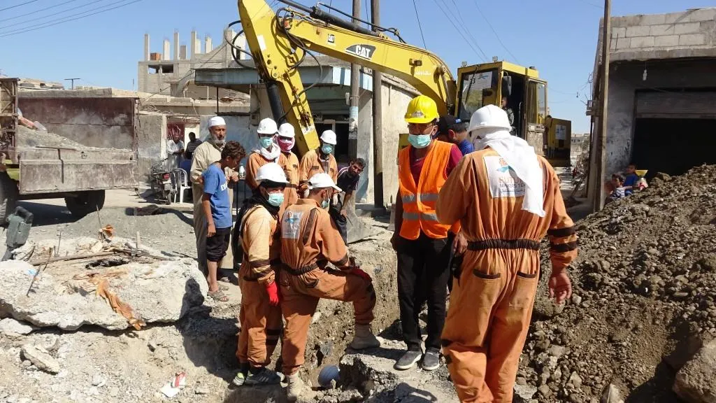 Li Reqayê sererastkirina toreyên kanalîzasyonê didome