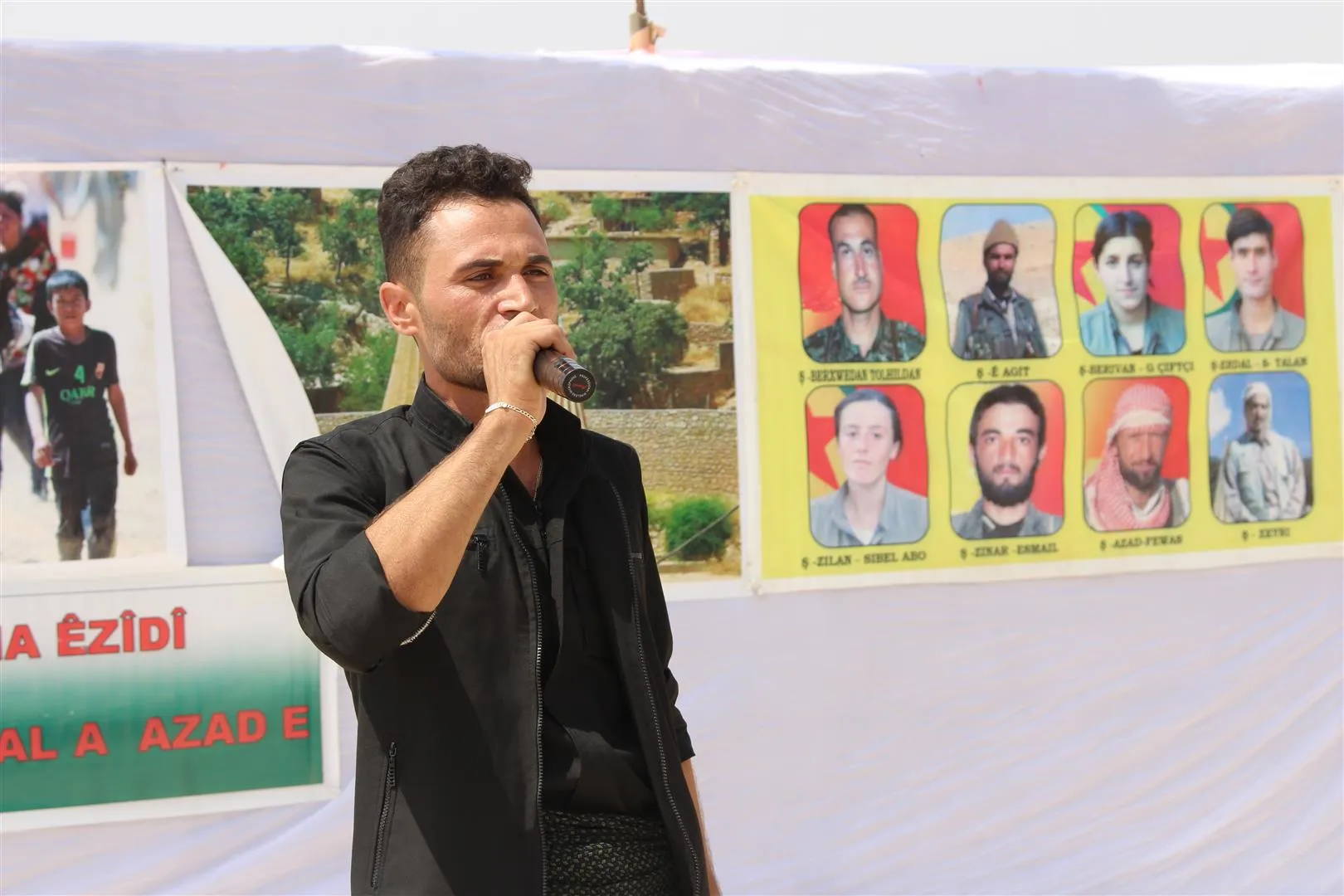 Li Kampa Newroz bîranîna 4`emîn salvegera Komkujiya Şengalê