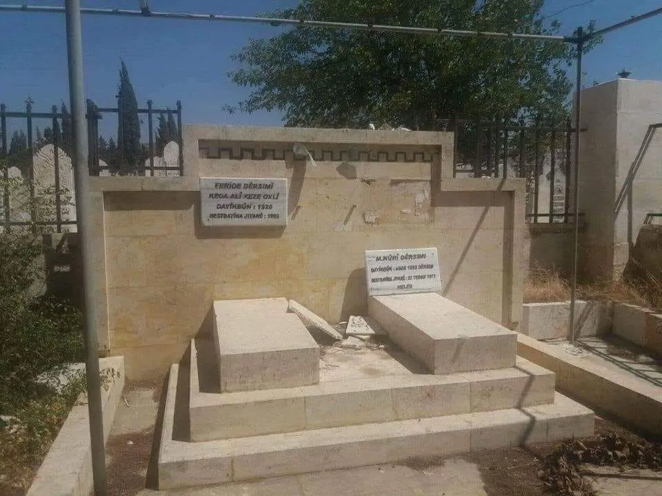 Dagirkeriya Tirk gora Nûrî Dêrsimî vala kir