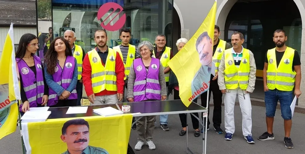 Ji bo azadiya Ocalan li Lozan û Rochefortê stand hate vedan