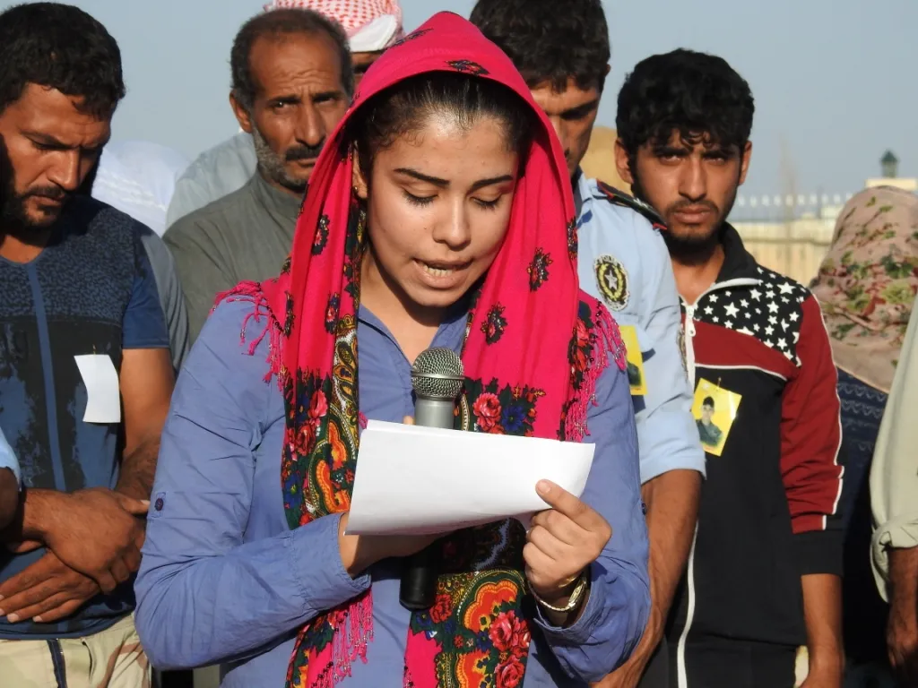 Şêniyên Girê Spî cenazeyê şervanê QSD‘ê Ehmed Salih veşartin