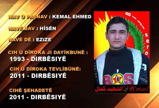 Kemal Hisên… Ji bo hevalên xwe, xwe feda kir