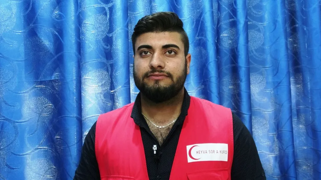 Heyva Sor a Kurd li gorî derfetên xwe xizmetê dike