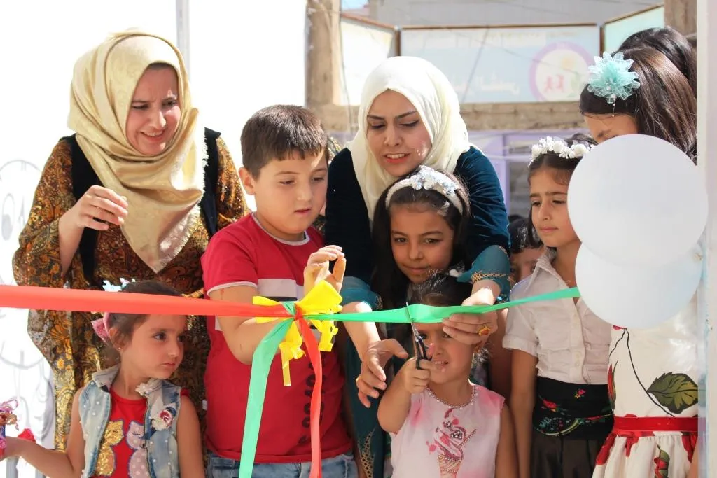 Li Qamişlo pêşangeha destkariyên zarokan