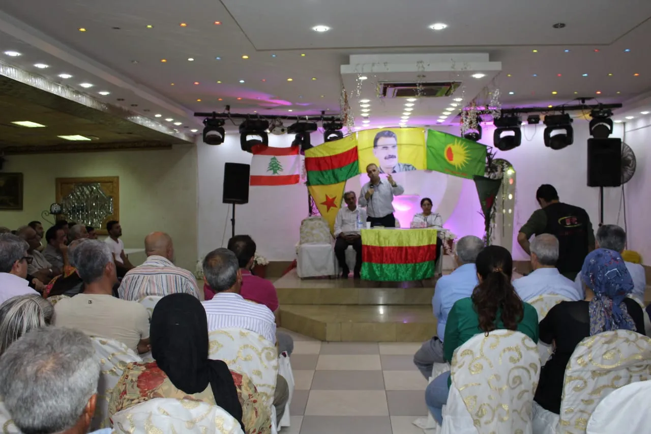 Rêveberiya Xweser bi kurdên li Lubnanê re civiya
