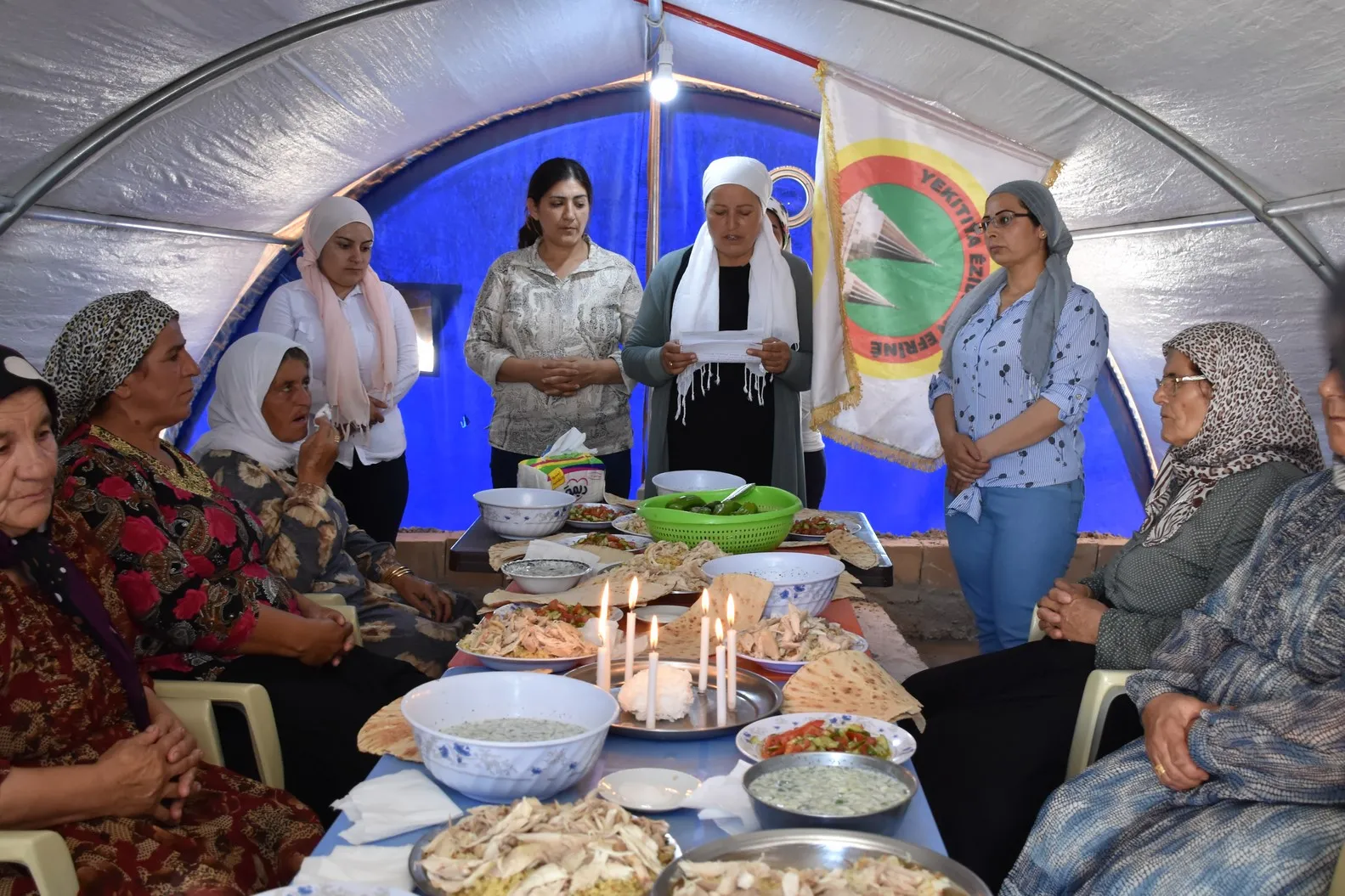 Êzidiyên Efrînê îsal Cejna "Cema" li Şehbayê pîroz dikin
