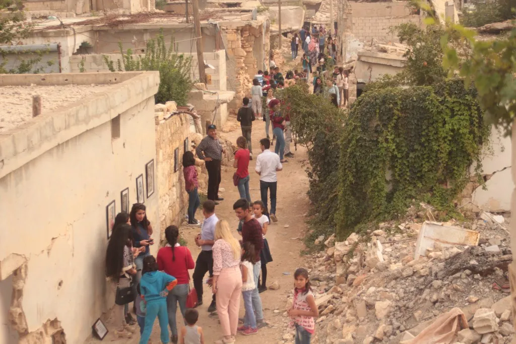 Li Kobanê pêşangeha wênesazan