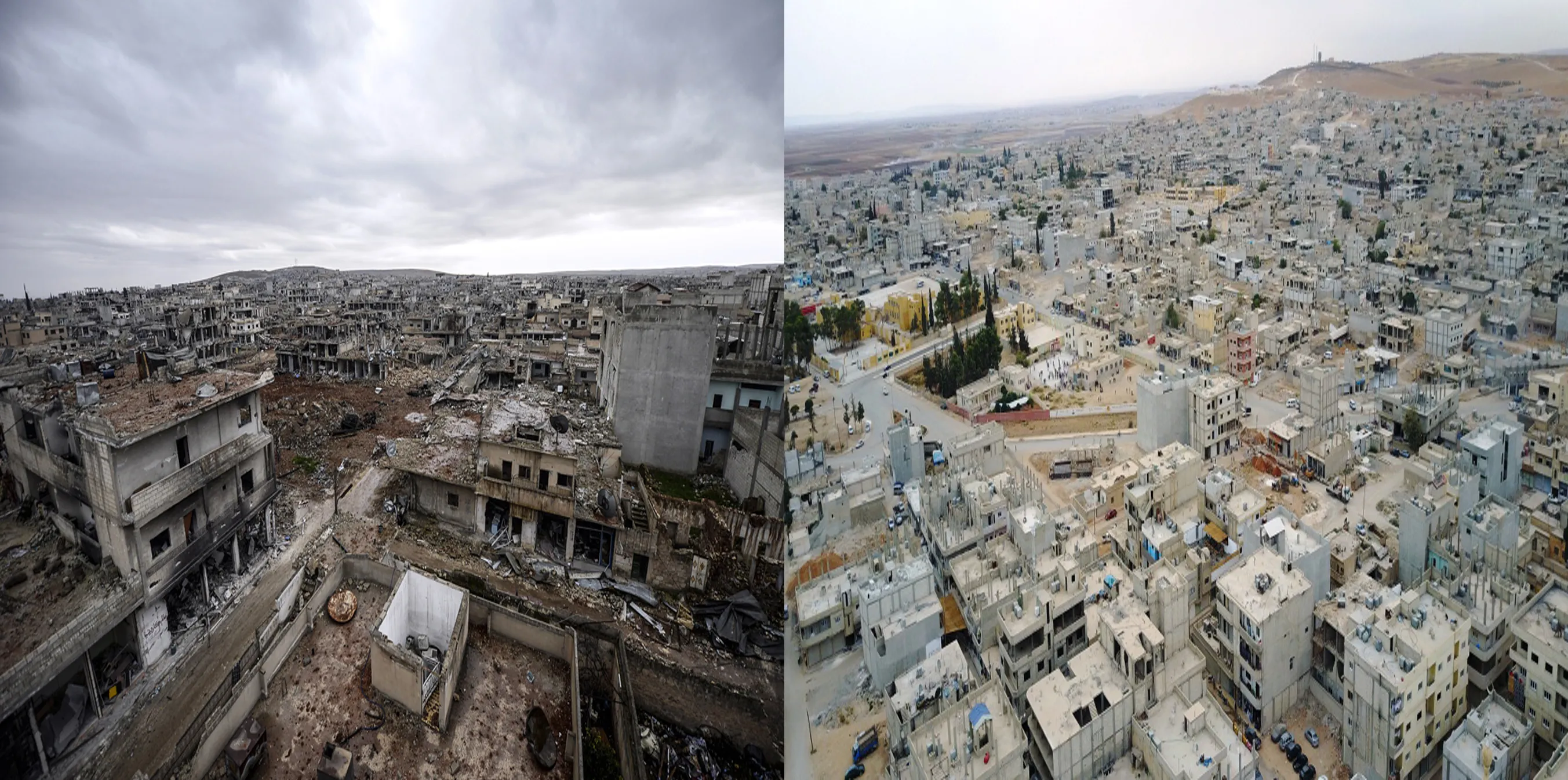Rewşa bajarê Kobanê piştî 4 salan