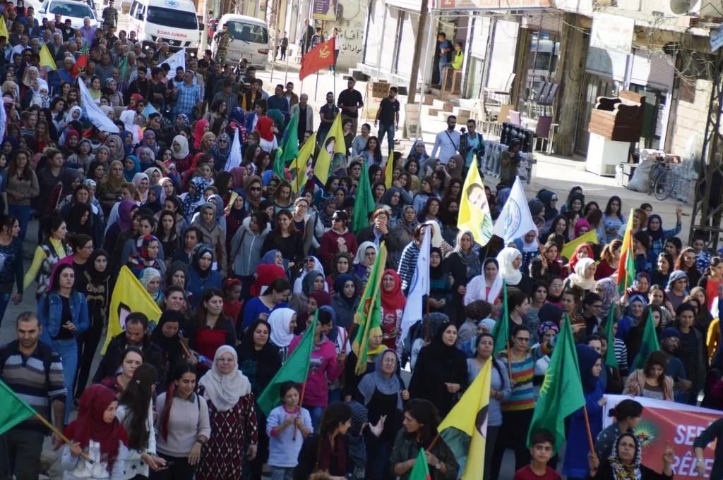 Ciwanên Cizîrê li dijî dagirkeriya Tirkiyê li qadan bûn