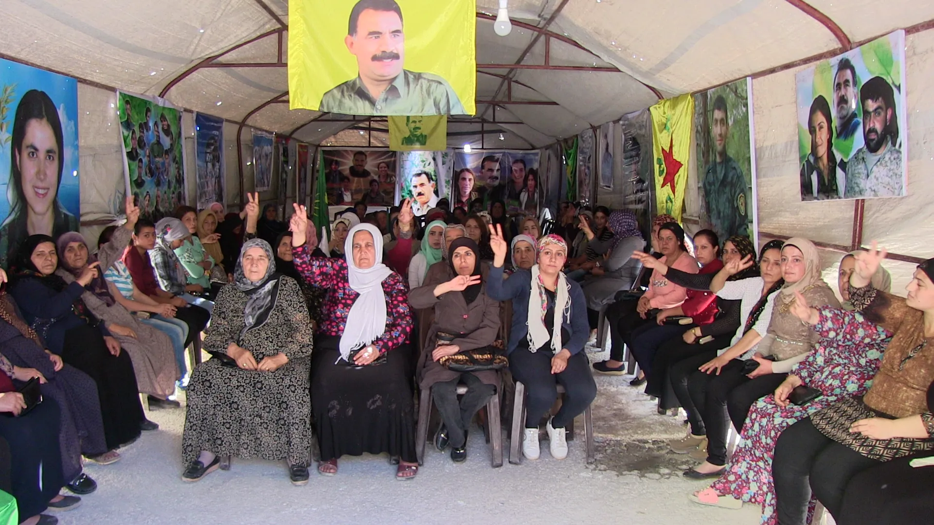 Çalakiyên jinên li Helebê yên ji bo azadiya Ocalan di roja yekem de bi dawî bûn