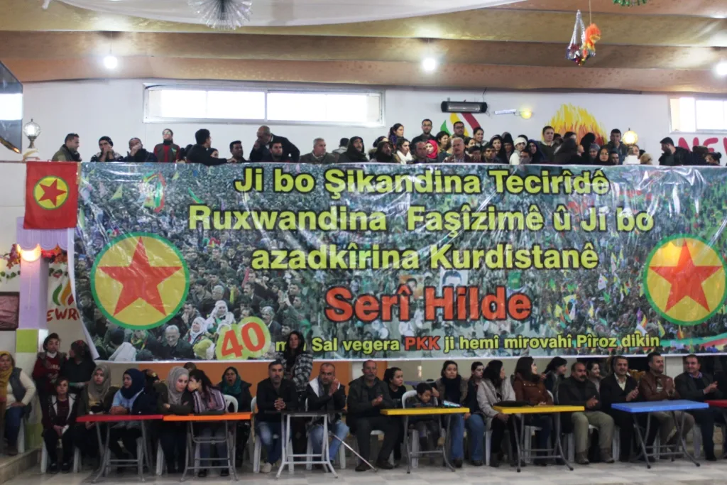 Gelê Rojava salvegera damezrandina PKK`ê pîroz kir 