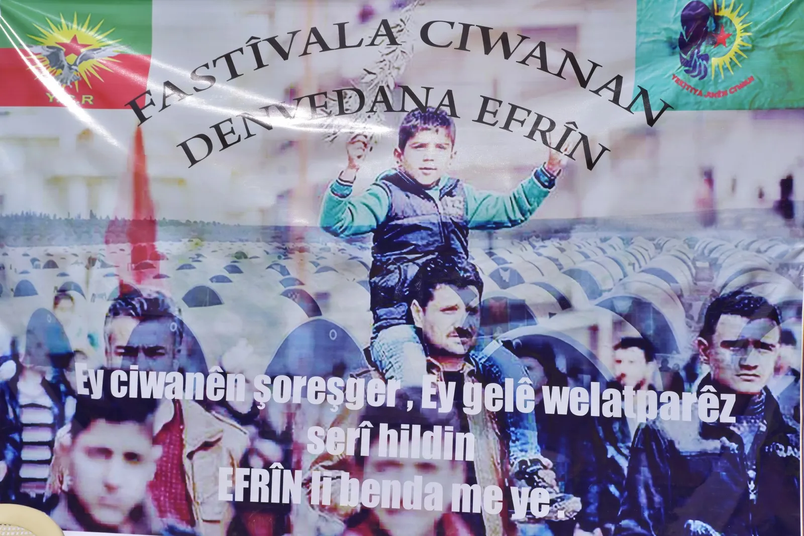 Di Mihrîcana Dengvedana Efrînê de çalakiyên cûr bi cûr